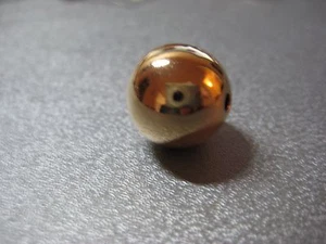 14K Gold Filled Smooth Seamless Round Bead Spacer 10mm 1pc - Picture 1 of 1