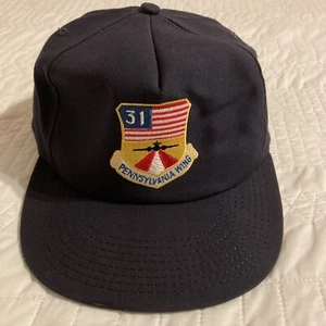 Vtg. 31st Pennsylvania Wing Baseball Hat - Made In USA - US Airforce CAP - Picture 1 of 9