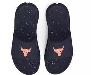 Under Armour U Rock 3 SL Casual Sandal Slides Midnight Navy 3026034-403 Size 11 - Picture 1 of 6
