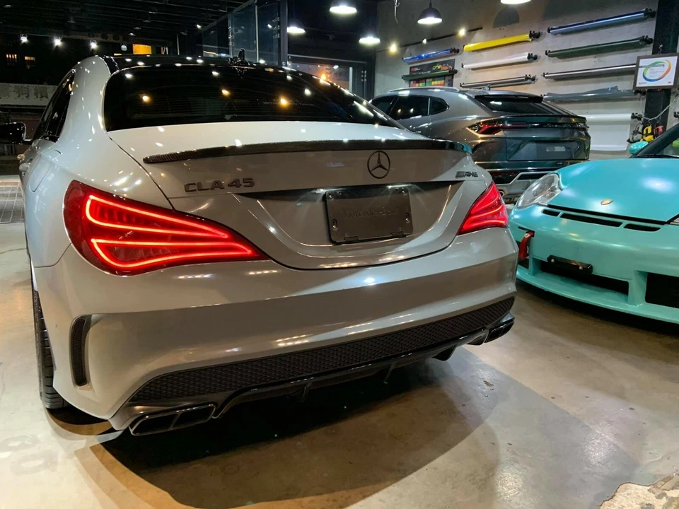 Fibra de carbono para Mercedes BENZ W117 C117 tipo A alerón maletero 4 puertas CLA Foto 1 de 4