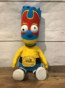 2005 15"The Simpsons (El Barto) Bart Lucha Plush Springfield Champion Wrestler - Picture 1 of 4