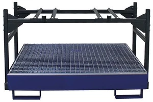Fassregal mit Auffangwanne SAF-4 für 3x60 Liter Fässer bzw. 2x200 Liter Fässer - Bild 1 von 1