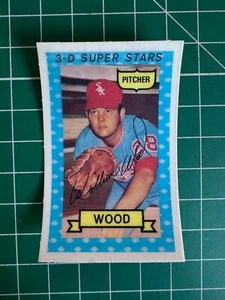 1974 Kellogg's 3-D Super Stars Wilbur Wood #34 White Sox - Bild 1 von 2
