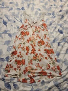 Tutta Bella Maternity Tank Top Women Size Medium Floral Lace Bow - Picture 1 of 3