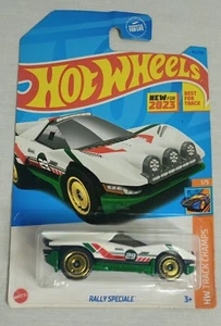 Hot Wheels 2023 Mainline Rally Speciale - White - HW Track Champs 1:64 Diecast  - Picture 1 of 2