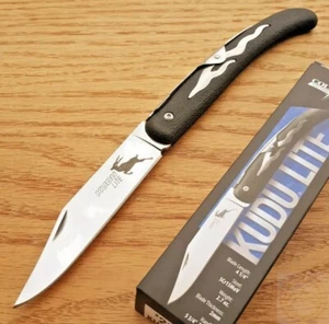 Cold Steel Kudu Lite Folding Knife 4.25" 5Cr15MoV Steel Blade Black Zytel Handle - Picture 1 of 9