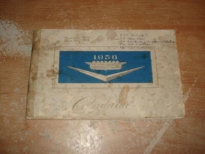 1958 CADILLAC OWNERS MANUAL GLOVBOX BOOK RARE USERS OPERATORS GUIDE - Picture 1 of 8