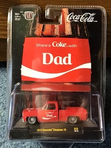 M2 Machines SHARE A COKE Chevrolet Cheyenne SQUAREBODY DAD Coca Cola⭐️Fast Ship - Picture 1 of 1