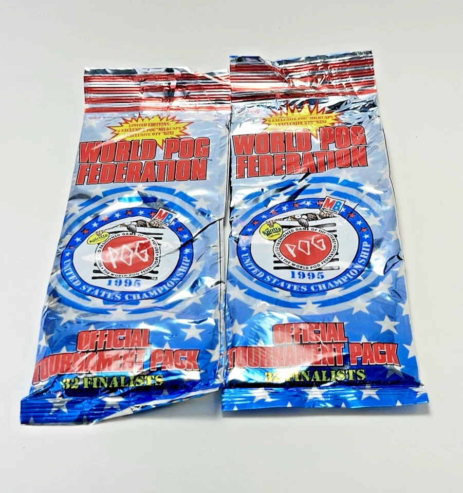 World Pog Federation 1995 US Championship Tournament Pack Lot Of 2 Rare New - Image 1 of 4