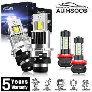 For Volvo S40 2005-2007 Sedan 4-Door D2S Xenon HID Headlight H11 LED Fog Bulbs - Picture 1 of 17