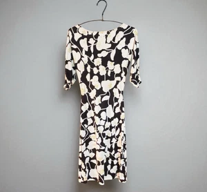 Diane von Furstenberg DVF Kleid Seide 100 Halbarm Größe 2 / S Vintage - Bild 1 von 9