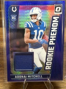 2024 Donruss Optic Adonai Mitchell Rookie Phenoms Jersey Blue Hyper RC #RPB-AML - Picture 1 of 2