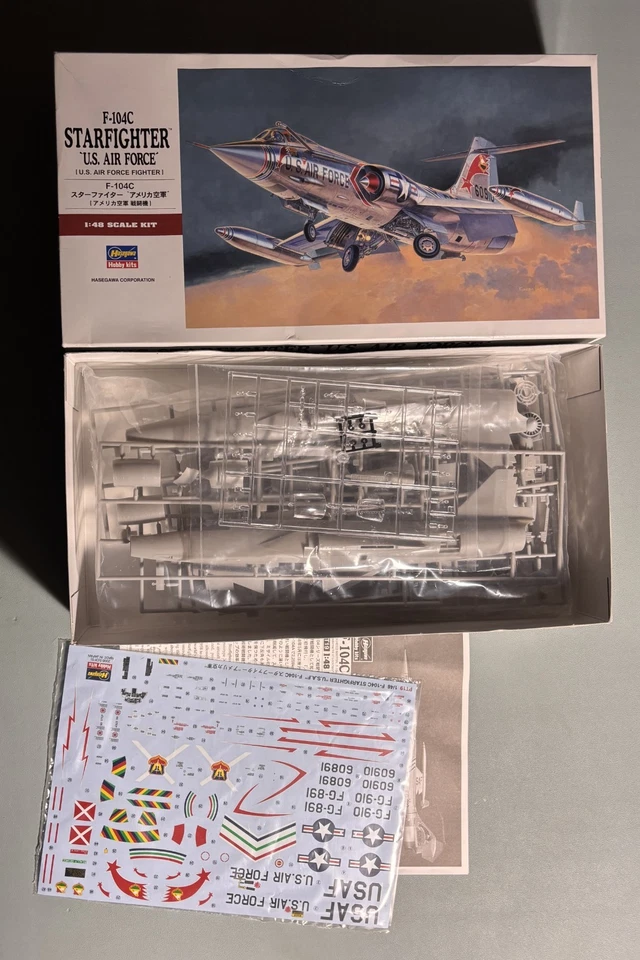 HASEGAWA 07219 - F-104C STARFIGHTER 'U.S. AIR FORCE' FIGHTER - 1/48 PLASTIC KIT - Immagine 1 di 1