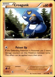 Pokemon - Croagunk #58/114 - XY - Steam Siege Common - Bild 1 von 2