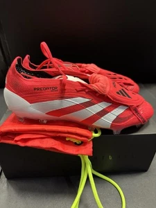 Adidas Predator Elite FT FG / Size 10.5 Mens 11.5 Woman’s Lucred/White NWB - Picture 1 of 6