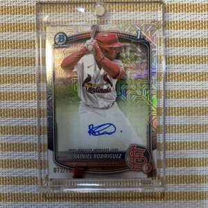 RANIEL RODRIGUEZ 72/150 SP 2025 1st Bowman Chrome MOJO ON CARD AUTO. Packfrisch - Bild 1 von 7