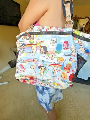 Bolso de Mano Tokidoki LeSportsac Paradiso Estampado, Raro Lindo Y2K Cartera Bolso de Mano, Foto 1 de 4