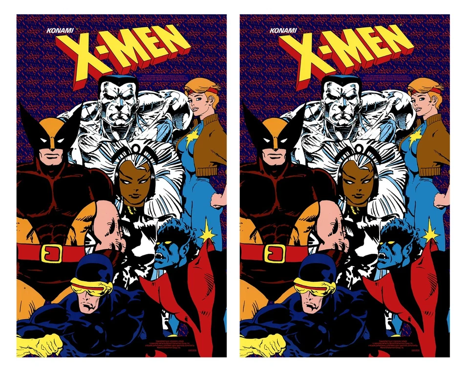 X-Men Arcade Cabinet Side Art Graphics Stickers Decals - Image 1 of 1