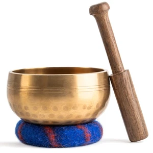 Handcrafted Tibetan Singing Bowl Set – 3.5” Sound Bowl for Meditation, Sound ... - Picture 1 of 7