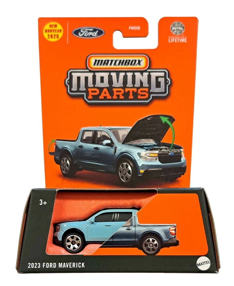 MATCHBOX MOVING PARTS 1/64 2023 FORD MAVERICK JBW65 - Image 1 of 1