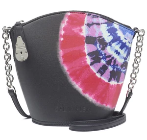 CALVIN KLEIN Womens Lock Tie Dye Mini Bucket Bag Hippie Retro Crossbody $178 - Picture 1 of 13