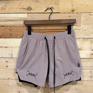 ASRV Pantaloncini Sportivi Uomo Doppio Strato Taglia Media Palestra Allenamento Sollevamento - Foto 1 di 8