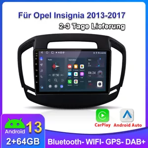 Autoradio per Opel Insignia 2013-2017 Carplay Android 13 SWC GPS NAVI DAB+ 2+64G - Foto 1 di 13