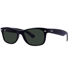 NUEVAS GAFAS DE SOL RAY BAN WAYFARER POLARIZADAS NEGRAS/VERDES LENTE 52 MM RB2132 - Imagen 1 de 2