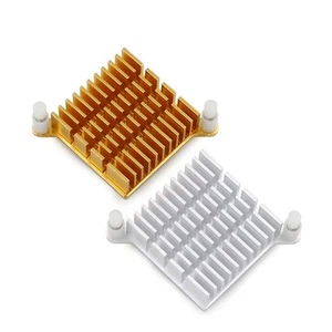 2 Pieces Aluminum 40x40mm Heatsink For PC Northbridge Cooling Hole Pitch 60mm - Picture 1 of 8