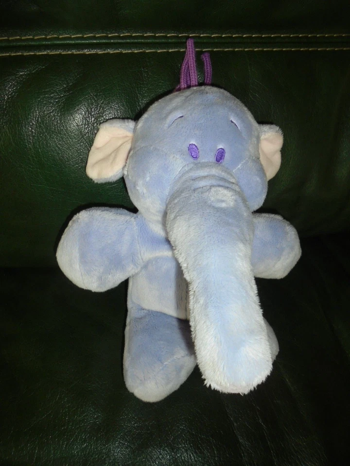 Doudou peluche Floppy LUMPY L'Efelant Elephant mauve Disney Nicotoy Simba Dickie - Photo 1/1