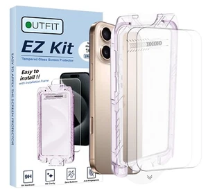 iPhone 16 Pro Max Screen Protector,Premium 9H+ Tempered Glass - Install kit 2 pc - Picture 1 of 6