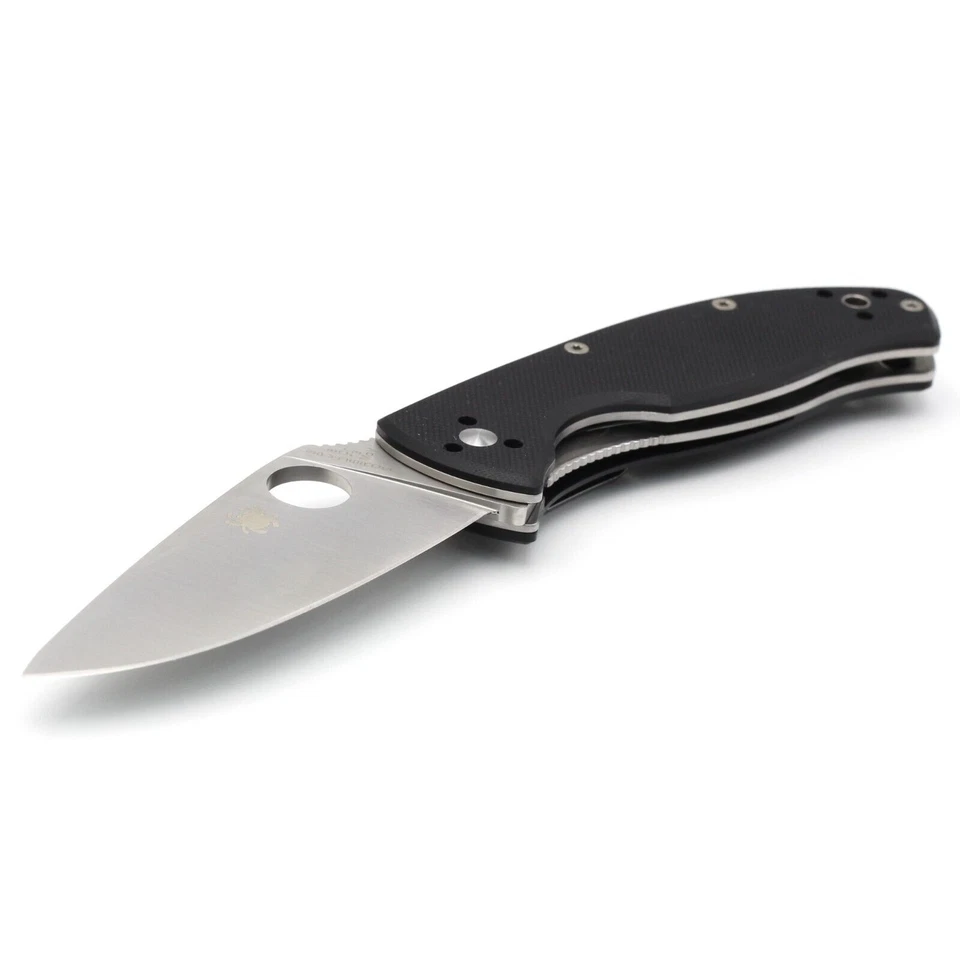 Spyderco SP C122GP Tenacious Pocket Knife - Black