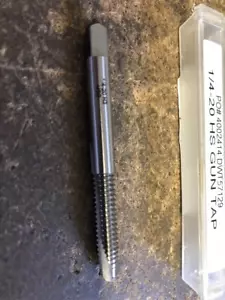1/4"-20 GH3 2 FLÖTE HOCHGESCHWINDIGKEITSSTAHL SPIRALPUNKT STECKERHAHN - Bild 1 von 1