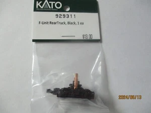 Conjunto de camión Kato # 929311 unidad F trasero negro con acoplador de nudillos escala N - Imagen 1 de 4