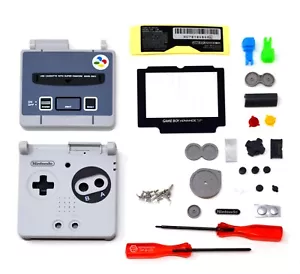 GBA SP Game Boy Advance SP Replacement Housing Shell Screen Lens (SUPER FAMICOM) - Picture 1 of 7