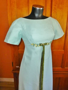 Vtg 70s Lorrie Deb ROMANTIC Empire waist Wedding Boho Party Maxi DRESS Gown - Picture 1 of 8