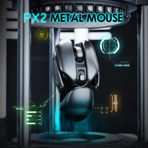 INPHIC PX2 Wireless Rechargeable Gaming Cool Metal Mouse Gaming Mice Portable - Picture 1 of 8