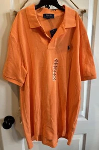 NWT POLO RALPH LAUREN BOYS Cantaloupe Orange Mesh  POLO SHIRT Size XL (18-20) - Picture 1 of 6