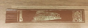 Swanage Railway Brown Leather Bookmark  - Foto 1 di 4