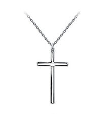 Silver Shoppee Holy Cross, Sterling silver Pendant with Chain Designer Gift