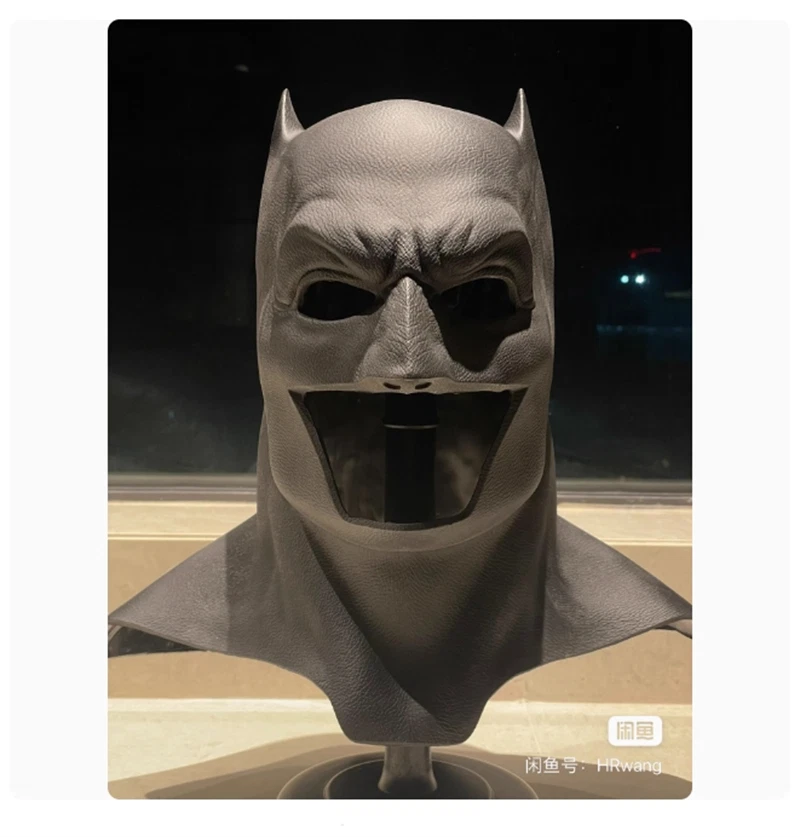 DC BVS Batman Mask Ben Affleck Soft Rubber Head Cover Cosplay Halloween Headgear - Bild 1 von 4