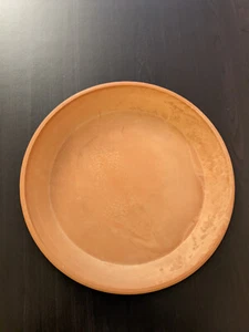 TERRA COTTA MARBLE SAUCER 10" DIAMETER - Picture 1 of 1