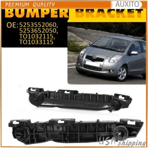 Bumper Bracket Set 2007-2011 For Toyota Yaris Hatchback Front Left Right Plastic - Picture 1 of 11