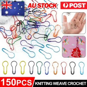 150x Knitting Weave Crochet Locking Stitch Markers Holder Needle Clip Craft HOT - Picture 1 of 9