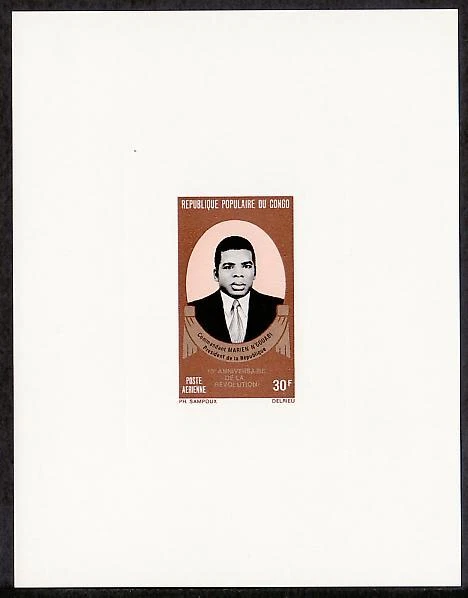 Congo ScC162 President Ngouabi, Independence Deluxe Proof. - Image 1 of 1