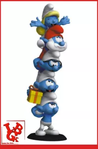 SCHTROUMPFS Colonne Resine statue Collectoys Plastoy Schtroumpf PEYO # Neuf # - Foto 1 di 5