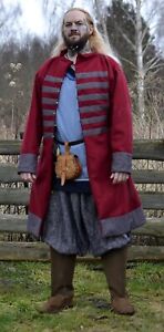 New Men's wool Viking kaftan , Early medieval Rus kaftan  Wool Jacket