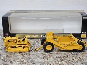 Allis-Chalmers HD-21 Crawler With Ejector Scraper By First Gear 1/50 Scale - Picture 1 of 13