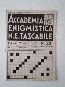 Accademia Enigmistica N. E.Tascabile n.23 aprile 1946 - Picture 1 of 1