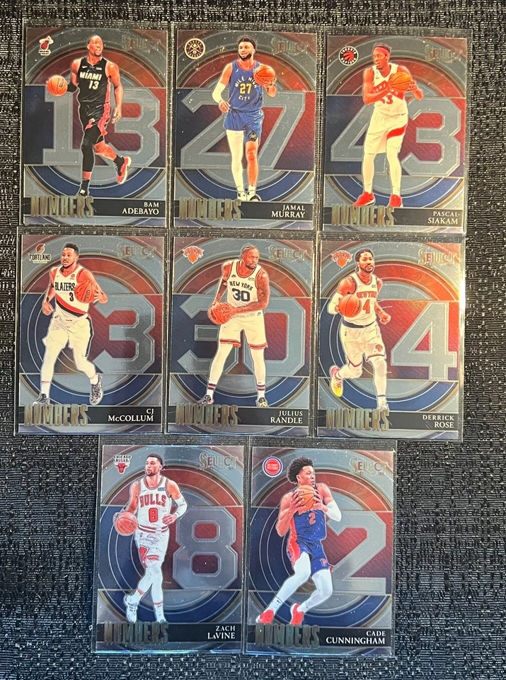 2021-22 Panini Select NUMBERS INSERT Complete Your Set You Pick Basketball Card - Image 1 of 1